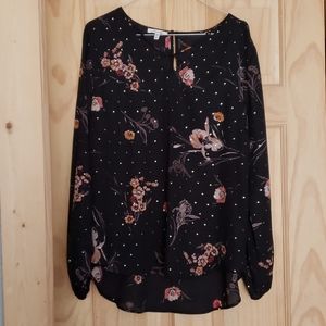 Never worn beautiful fall floral blouse